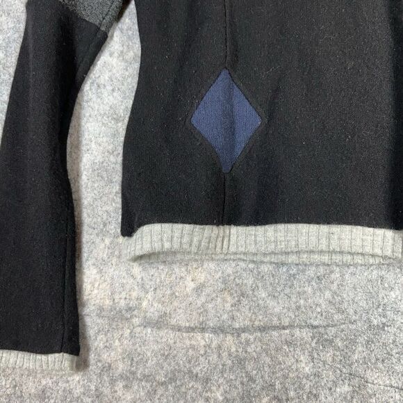 Eko-Logic 100% Recycled Cashmere Sweater Womens Large Retro USA Handmade Flaws - Picture 5 of 10